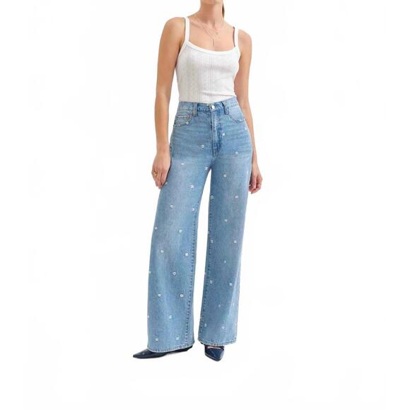 DAZE Denim - NEW DAZE far out high rise wide leg jean in daze-y